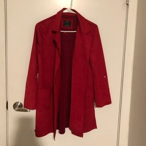 BERSHKA Red Pull Over Jacket.